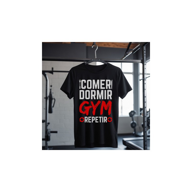 Comer Dormir GYM Repetir Unisex T-shirt