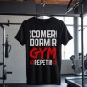 Comer Dormir GYM Repetir Unisex T-shirt